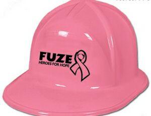 hard hat_pink cancer awareness