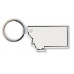 Montana State Shape Key Tag (Spot Color) with Logo