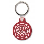 Small Round Key Tag w/Tab (Spot Color) with Logo