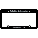 License Plate Frame w/Large Imprint Area At Top with Logo