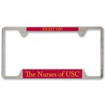 Metal License Plate Frame with Logo