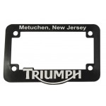 Logo Imprinted license plate frames for Motorcycles in raised 3D logo