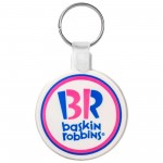 Custom Circle Soft Plastic Keychains