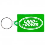 Promotional Rectangle Soft Plastic Keychains