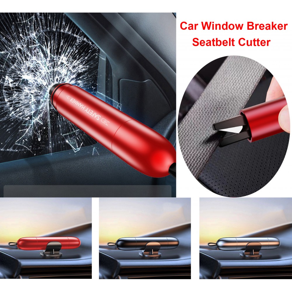 Portable Emergency Escape Automobile Safety Hammer Car Window Breaker/ Seatbelt Cutter(A2) with Logo