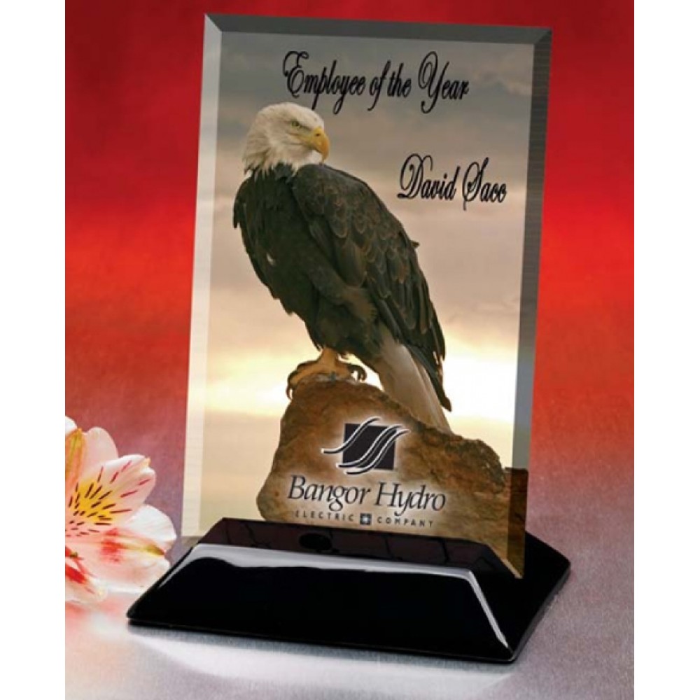 Beveled Rectangular Award (5"x7") with Logo