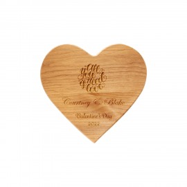 9 1/2" x 8" Alder Heart Plaque with Logo