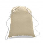 Cotton Drawstring Cinch Bag - Large - Colors Custom Printed