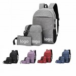 Customized 15.6 " Laptop Customized Light Reflecting Backpack with USB Charging Port