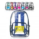 Pocket Clear Plastic Backpacks with Logo