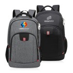 Utility 17" Anti-Theft Business Laptop Backpack with Logo