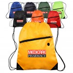 Drawstring Backpacks with Pocket with Logo