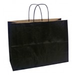 100% Recycled Tinted Tan Kraft Paper Shopping Bag 16"x6"x12" Custom Printed
