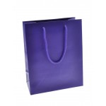 Matte Finish Eurotote Bag (8"x4"x10") (Purple) Logo Imprinted