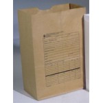 Custom Imprinted White Kraft Paper 1/6 Barrel Bag 12"x7"x17")
