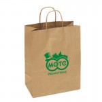 Recycled Tan Kraft Paper Shopping Bag (13"x7"x17") Custom Imprinted