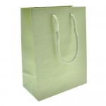 Custom Imprinted Euro Tint Tote Bag (6 1/2"x3 1/2"x8 1/2") (Celery Green)
