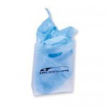 Custom Imprinted Frosty Clear Shopping Bag w/ Die Cut Handles (7"x3 1/2"x10 1/2")