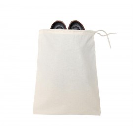 Cotton Shoe Bag - 4 Color Process (Natural) with Logo