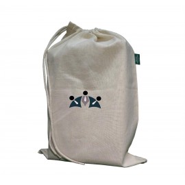 Logo Imprinted Organic Shoe Bag - Printed