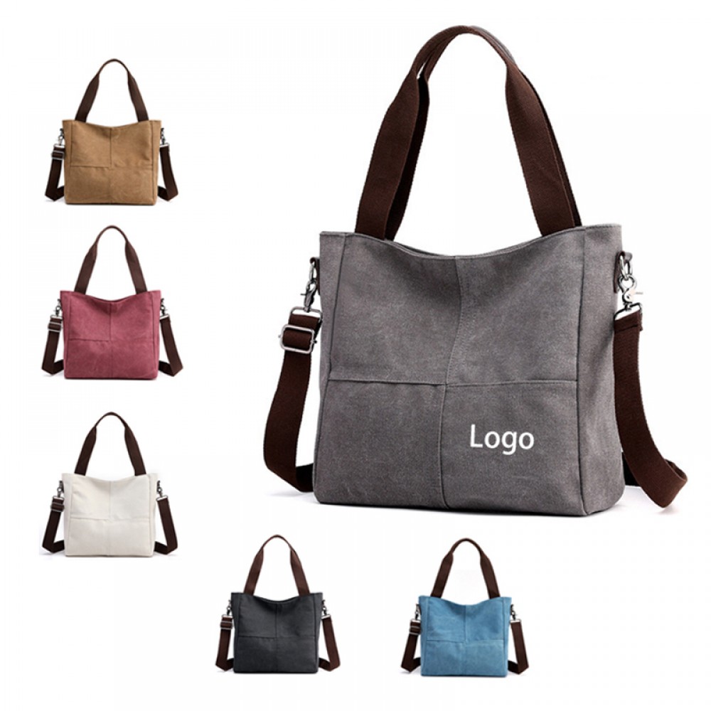 Custom Printed Casual Canvas Handbag