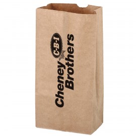 Custom Embroidered Natural Kraft Paper Popcorn Bag (Size 4 Lb.)