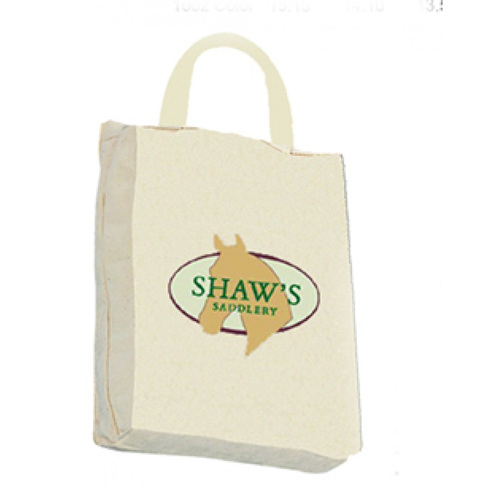 Custom Embroidered 600D Poly Gusset Box Tote Bag