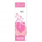 Breast Cancer Awareness Seed Paper Shape Bookmark with Logo