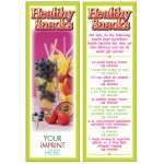 Promotional Healthy Snacks Bookmark
