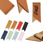 PU Leather Bookmark with Logo