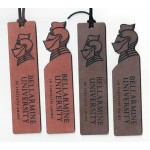 1.5" x 6" - Leatherette Bookmarks with Logo