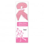 Customized Breast Cancer Awareness Seed Paper Shape Bookmark