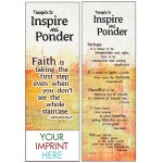 Thoughts to Inspire and Ponder Bookmark with Logo