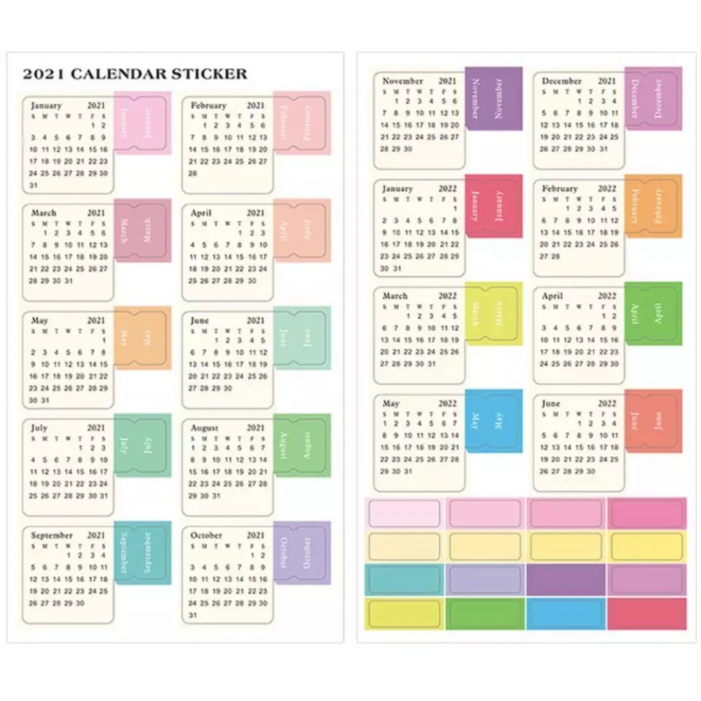 Customized 2024 Sticker Calendar