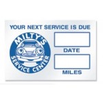 Static Cling Service Decal with Logo