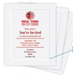 Branded Card & Foldover Spot Color & Foil Stamped Announcements (4 & 5 Baronial)