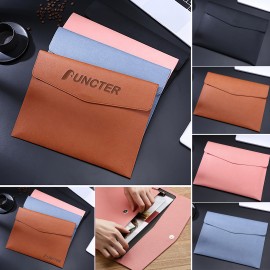 Customized A4 File Folder Document Holder Waterproof Portfolio Envelope Folder Case with Snap Closure