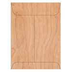 Branded 9" x 12" - Wood Veneer Envelopes - Blank - USA-Made