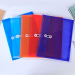 Logo Branded Letter size Clear Document Holder Rope Wrapped PP Large Capacity Transparent Folder