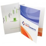 Personalized Digital Presentation Folder w/Two 4" Glued Pockets