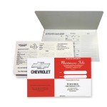 Custom Red Square Capacity Auto Documents Folder with 7/8" unsealed expansion gusset