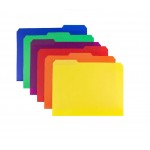 Personalized Plastic Colored File Folders - (6 Pack)