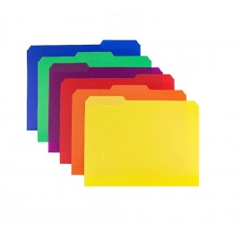 Personalized Plastic Colored File Folders - (6 Pack)