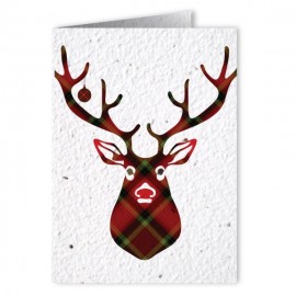 Plantable Seed Paper Holiday Greeting Card - Design Z with Logo
