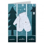 Custom Seed Paper Shape Holiday Greeting Card - Design E
