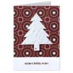 Customized Seed Paper Shape Holiday Greeting Card - Design I