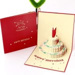 Customized 3D Exquisite Birthday Cards With Cake