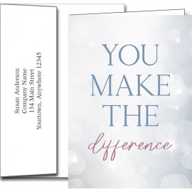 Custom Customer Appreciation Greeting Cards w/Imprinted Envelopes