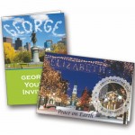 Custom Full Color Greeting Card, 4/4 with Logo