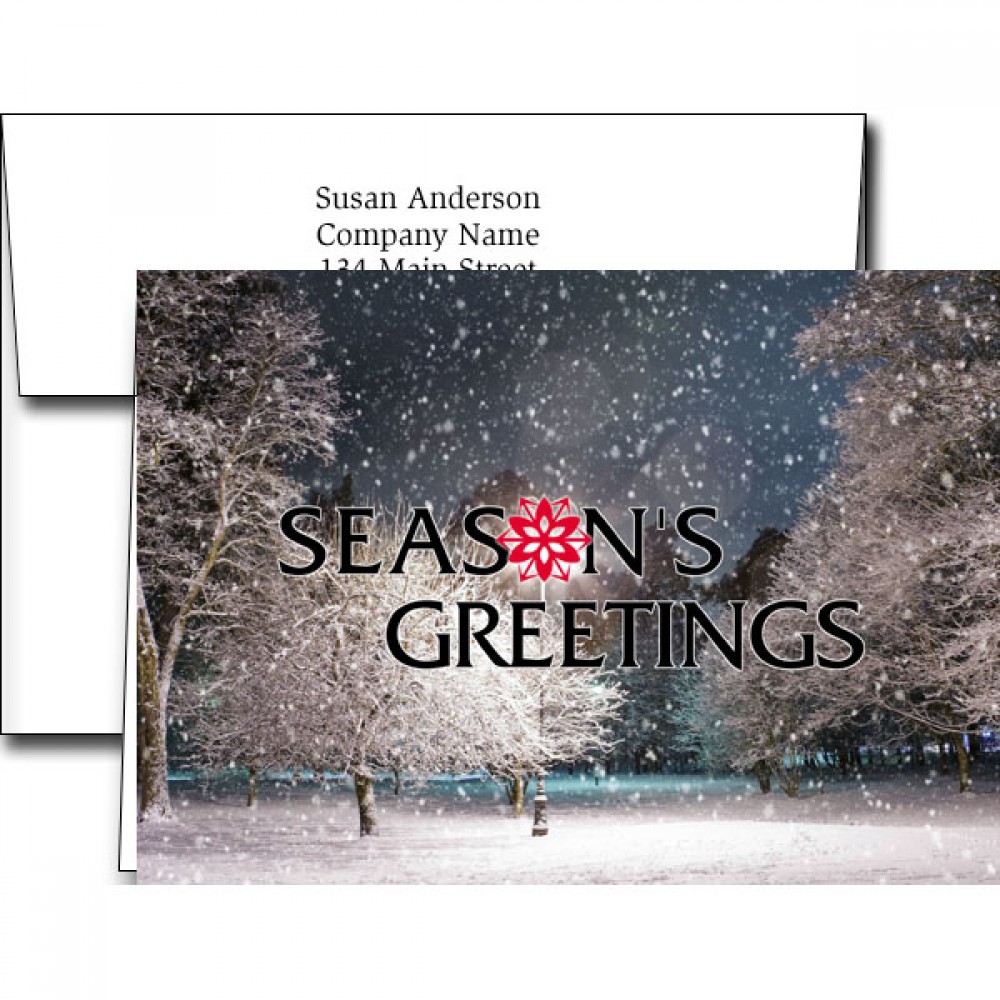 Holiday Greeting Cards w/Imprinted Envelopes with Logo